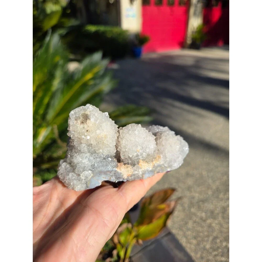 Gray Chalcedony Sparkling Protection Crystal